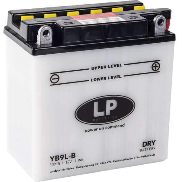 LANDPORT YB9L-B 12 V 9 Ah 115 A jobb +