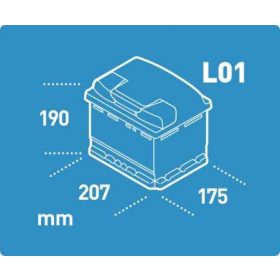 12 V 40-55 Ah 207 mm Eu