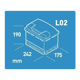 12 V 55-69 Ah 241 mm Eu