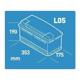 12 V 95-100 Ah 354 mm Eu