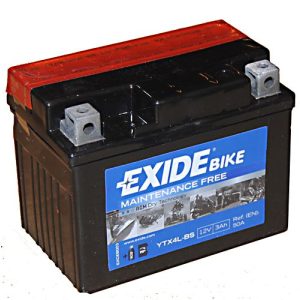 EXIDE BIKE ETX4L-BS 12V 3Ah 50 A Jobb+