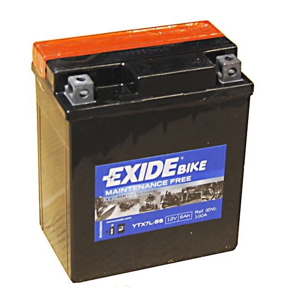 EXIDE ETX7L-BS (YTX7L-BS)  12 V 6 Ah Jobb+