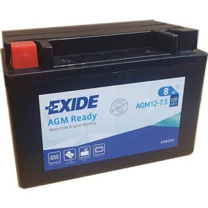 EXIDE BIKE AGM READY 12-7.5 (YTX9-BS,ETX9-BS) 12 V 8 Ah 120 A  Bal+