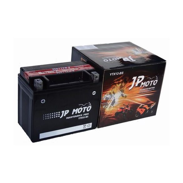 JP Moto YTX12-BS 12V 10Ah 160A Bal+