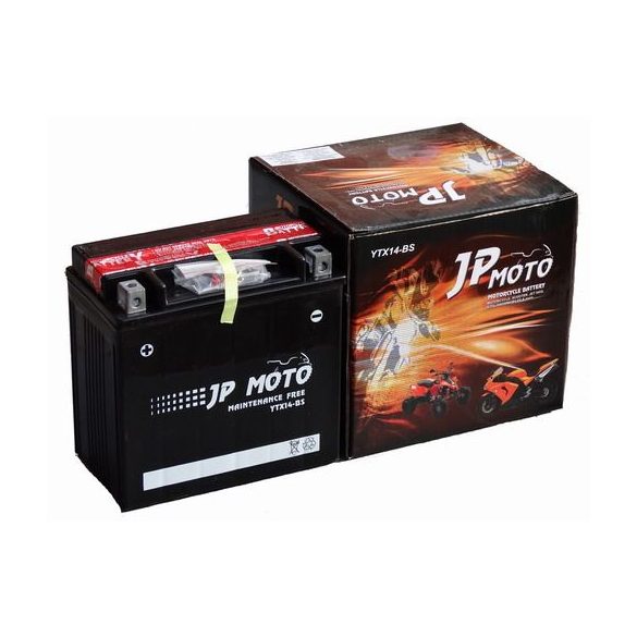 JP Moto YTX14-BS 12V 12Ah 180A Bal+