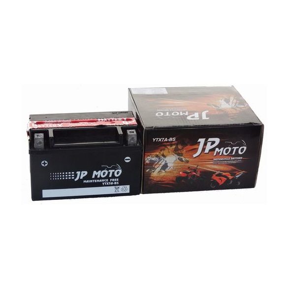 JP Moto YTX7A-BS 12V 6Ah bal+