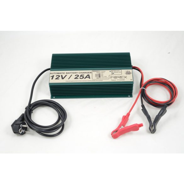 Forex akkumulátor töltő 12V 25A